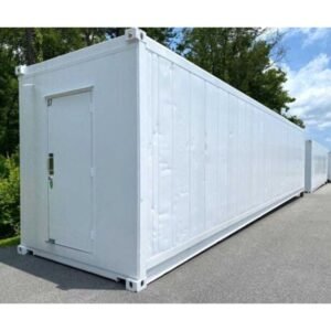 40 ft high cube insulated shipping container with 5 ton bard hvac unit
